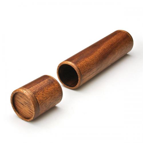 オーバースペック屋 / 円筒パッケージのお菓子専用木製ケース【Case